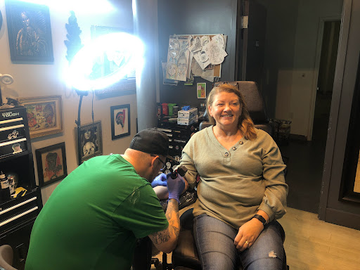 Explore pharmacy tattoo ideas, creative tattoo ideas in Fort Wayne, available at Grade A Tattoos and Body Piercing