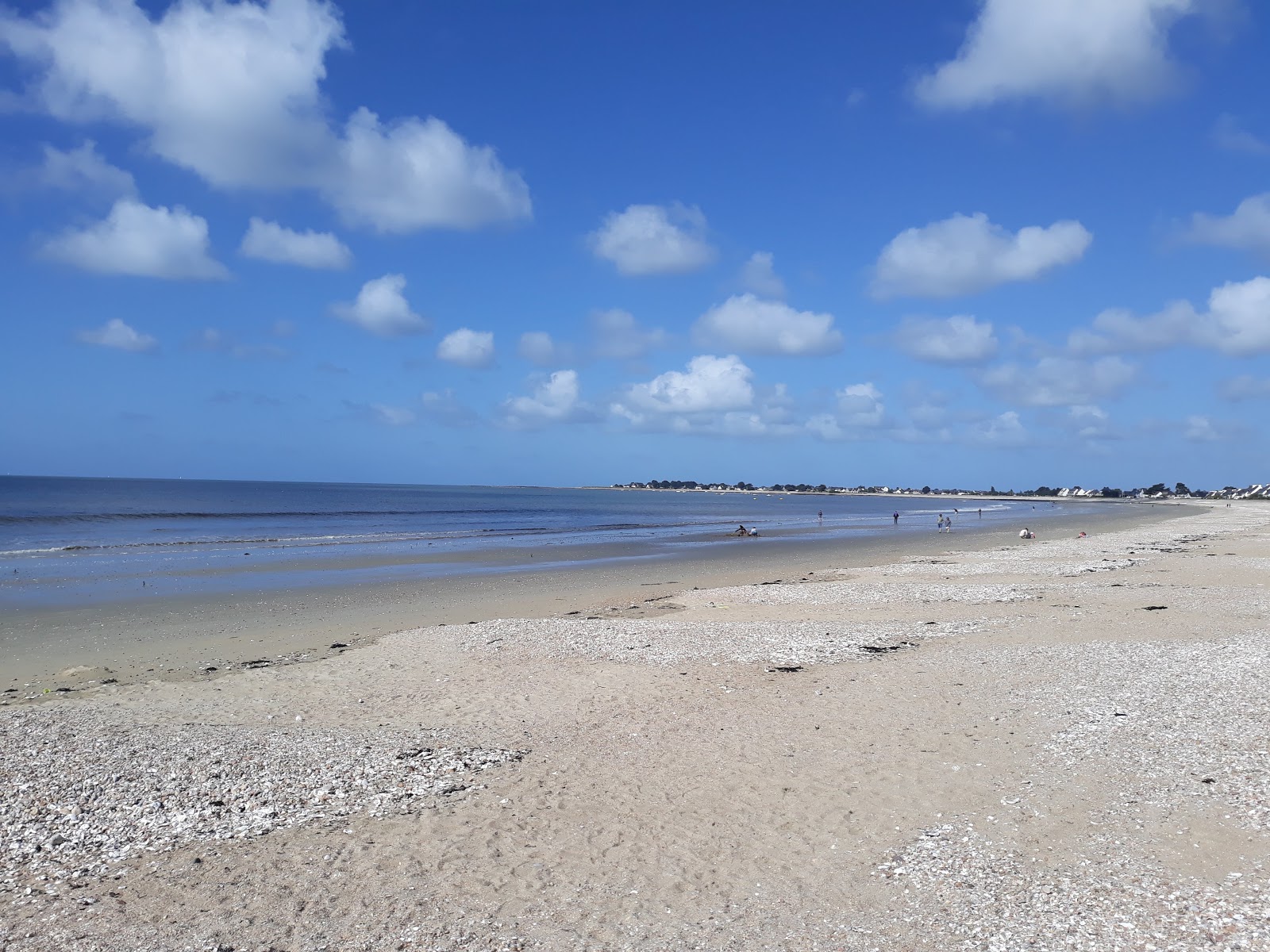 Foto van Plage de Damgan met beige zand oppervlakte