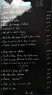 Manger sur la Plage à Marennes-Hiers-Brouage menu