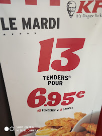 KFC Boulogne Billancourt à Boulogne-Billancourt menu