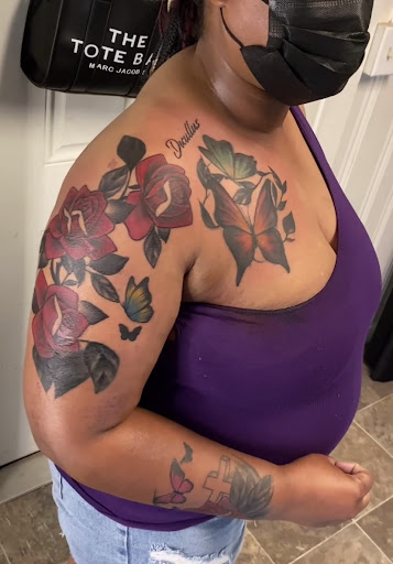 Explore aztec tattoo sleeve ideas, creative tattoo ideas in Albany, available at Tat Jones Ruthless Tattoos L.L.C.