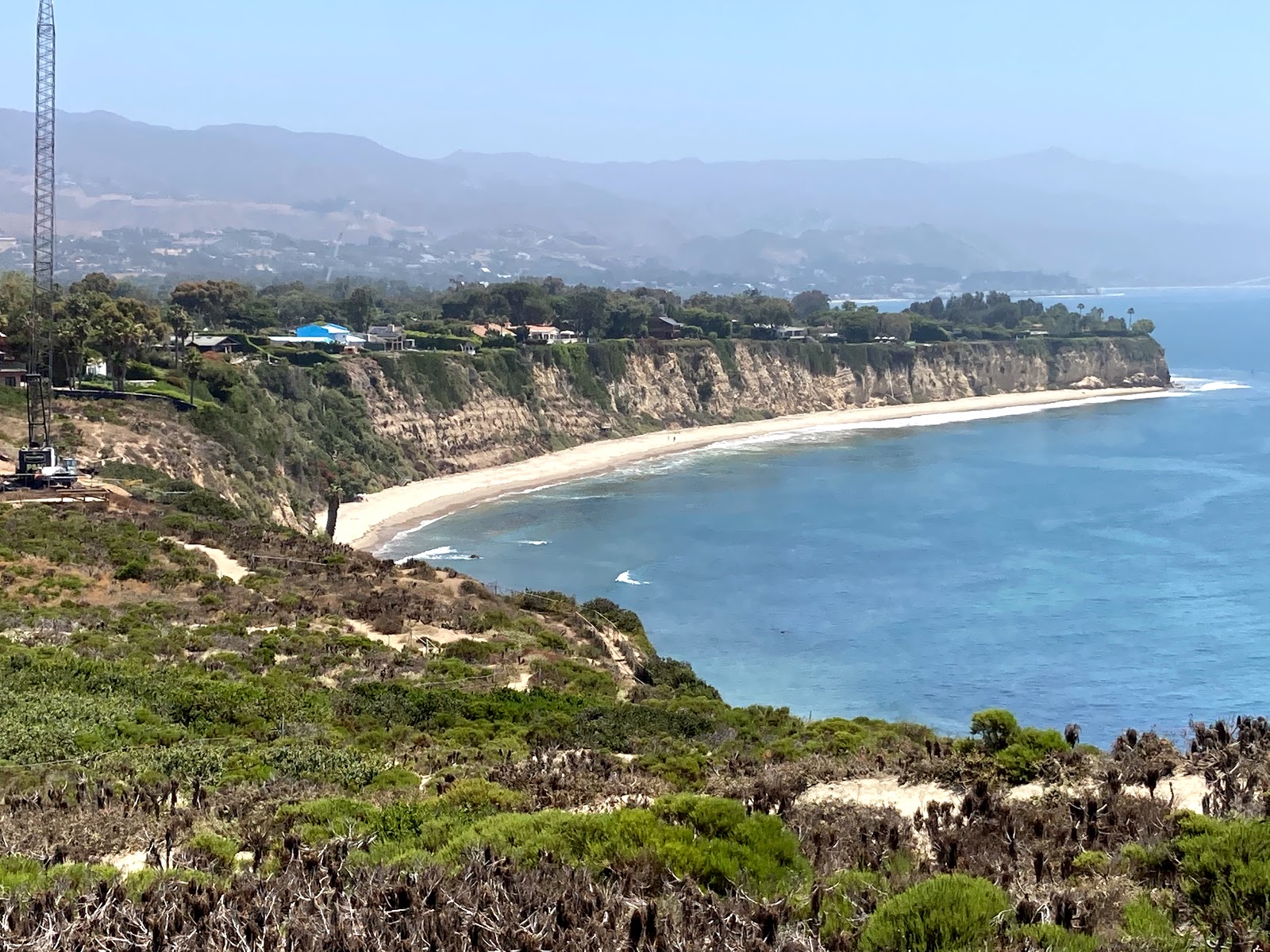 Photo of Big Dume Beach with long straight shore