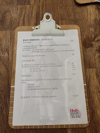 Restaurant Holypaulette à Cagnes-sur-Mer (le menu)