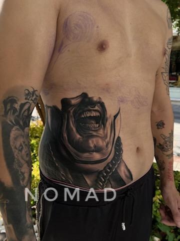 Explore new school tattoo ideas, creative tattoo ideas in Downey, available at Dotta Ink Tattoo & Piercing Parlour