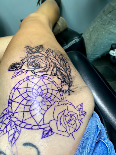 Explore black ink tattoo ideas, creative tattoo ideas in Bessemer City, available at Twisted Ink