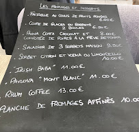 Le Mérou Ardent à Fréjus menu