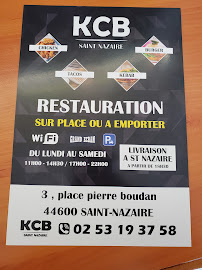 Menu / carte de Kebab Chicken Burger à Saint-Nazaire