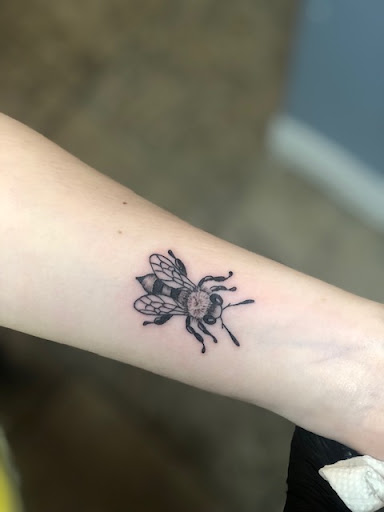 Explore kanye tattoos ideas, creative tattoo ideas in Nashua, available at Mayhem Ink Tattoo