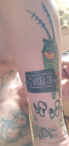 Explore elbow tattoo ideas, creative tattoo ideas in Merrick, available at Wyld Chyld Tattoo