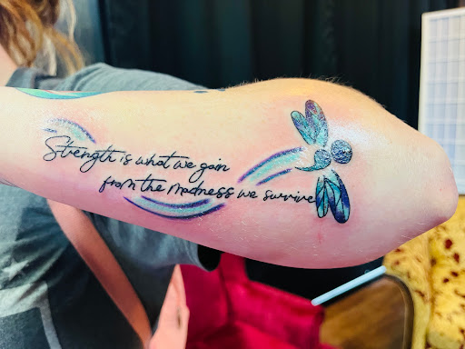 Explore daughters name tattoo ideas for dad, creative tattoo ideas in Littleton, available at Wicked Heart Art Collective