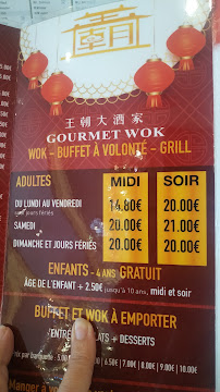 Menu du Gourmet wok à Taden