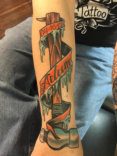 Explore american flag tattoo ideas, creative tattoo ideas in Delmar, available at Resolute Tattoo