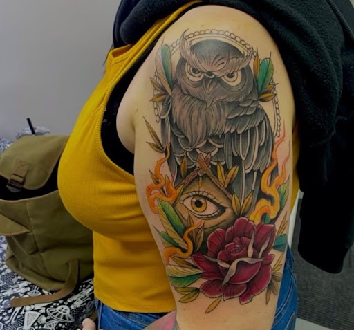 Find wolf tattoo idea for your next unique tattoo in Albany at Black Sheep Tattoo Company