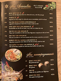 Restaurant thaï Aim Thaï à Versailles (la carte)