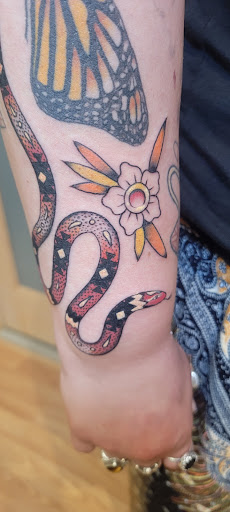 Explore blessing tattoo ideas, creative tattoo ideas in Carbondale, available at Bonedale Tattoo