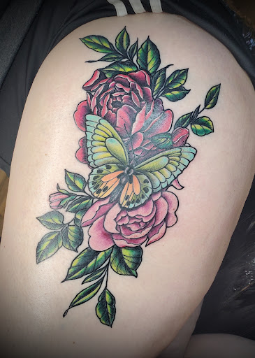 Explore sleeve ideas tattoo, creative tattoo ideas in Sparks, available at Shades of Gray Tattoo Studios