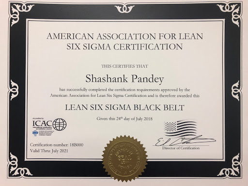 American Association for Lean Six Sigma certification