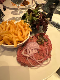 Steak tartare du Restaurant français Le Petit Poucet à Levallois-Perret - n°12