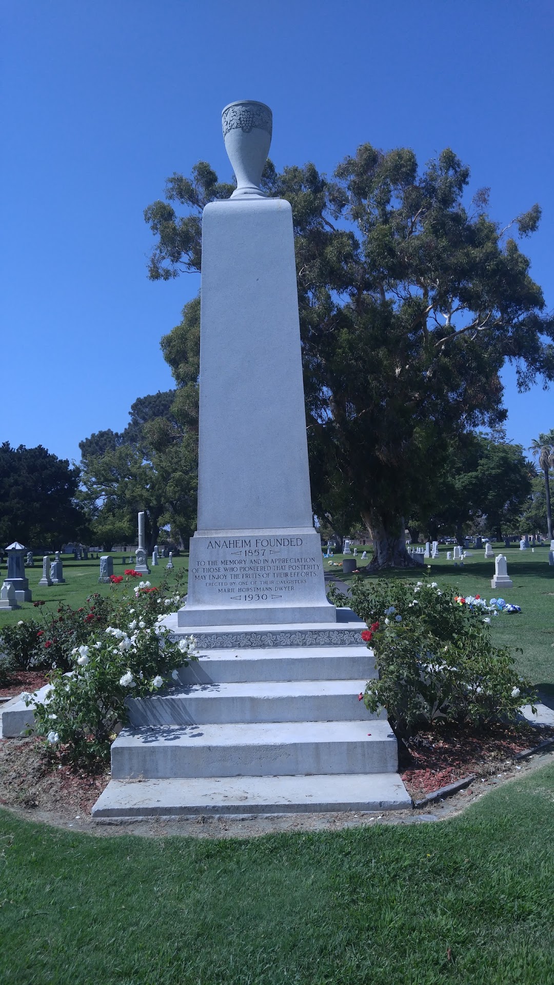 Anaheim Cementary Foundation 1857