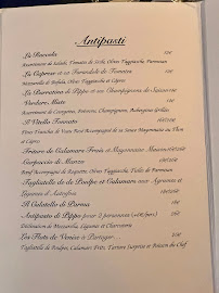 Restaurant italien Chez Pippo à Paris (la carte)