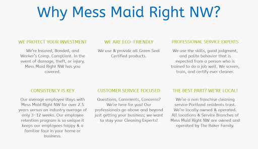 House Cleaning Service «Mess Maid Right NW», reviews and photos, 2820 SE Powell Blvd, Portland, OR 97202, USA
