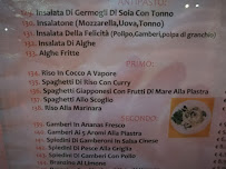 La Felicità à Turin menu