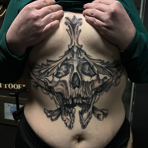 Explore butterfly name tattoo ideas, creative tattoo ideas in Medina, available at Greasers Ink