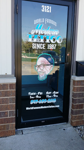 Tattoo Shop «Modern Tattoo Ltd. and Museum of American Tattooing», reviews and photos, 3121 Beacon St, North Chicago, IL 60064, USA