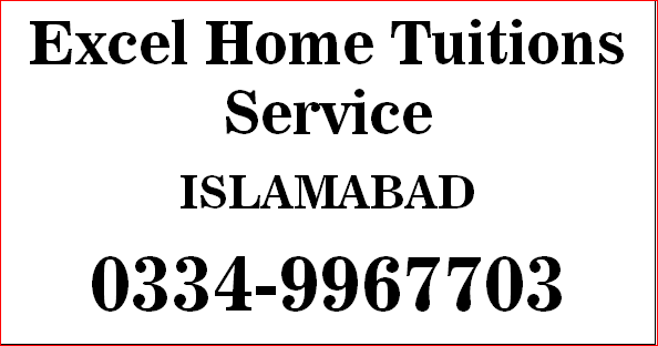 Excel Home Tutors Islamabad