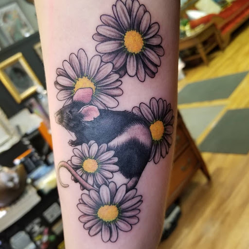 Explore neck and shoulder tattoo ideas, creative tattoo ideas in Pittsburgh, available at Pittsburgh Tattoo Company
