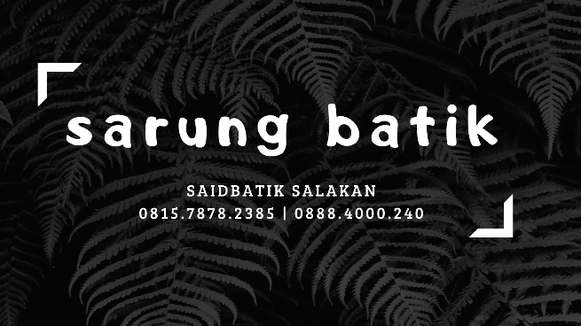 sarung batik saidbatik