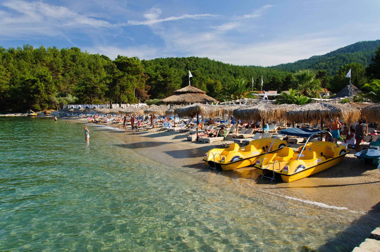 Foto di La Scala beach con una superficie del sabbia bianca fine