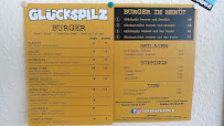 Restaurant de hamburgers GLÜCKSPILZ Bielefeld Altstadt à Bielefeld (le menu)