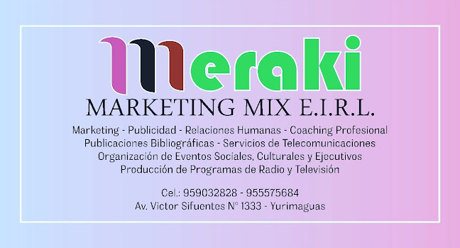 Opiniones de MERAKI MARKETING MIX E.I.R.L. en Yurimaguas - Oficina de empresa