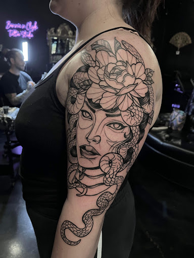 Explore filigree tattoo ideas, creative tattoo ideas in Melbourne, available at Bonnie n Clyde Tattoo Studio
