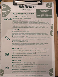 B.Better à Paris menu