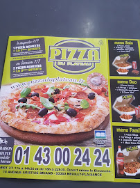 Pizza du Plateau à Neuilly-Plaisance menu