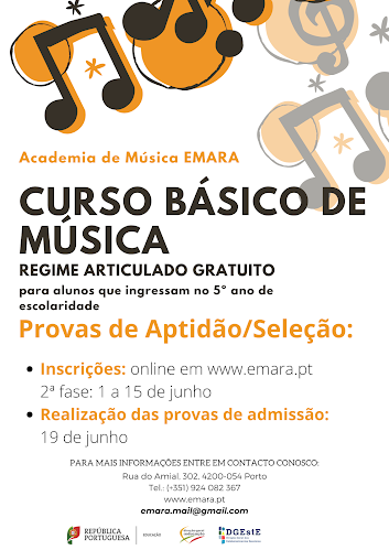 Avaliações doEMARA- Escola de Música em Porto - Escola