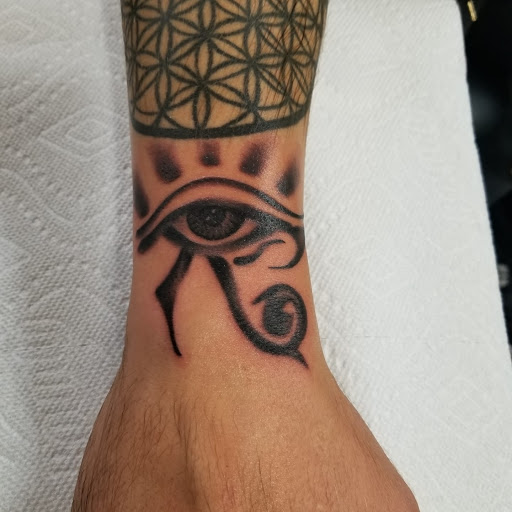 Explore feminine half sleeve tattoo ideas, creative tattoo ideas in Radcliff, available at Iron Orchid Tattoo Radcliff