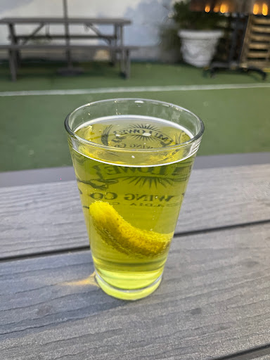 Boozy pickle seltzer!