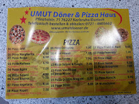 Carte du Umut Döner & Pizza Haus à Karlsruhe