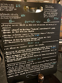 Le Radis Beurre à Paris menu