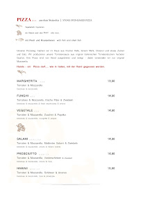 Menu / carte de trattoria al faro à Muldestausee