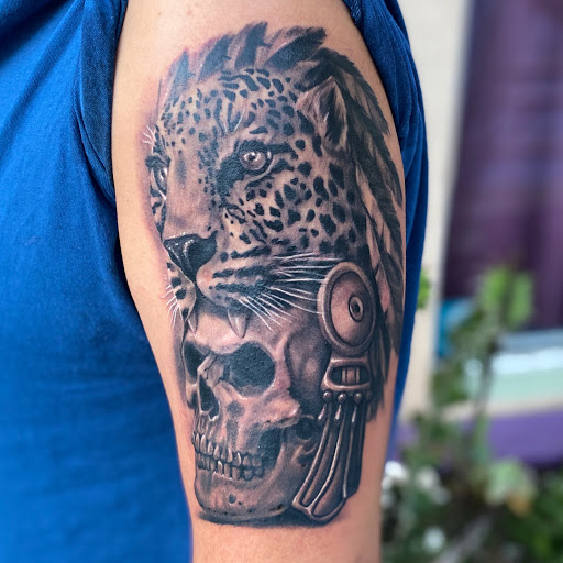 Explore butterfly tattoo color ideas, creative tattoo ideas in Savannah, available at Tramp Art Studios