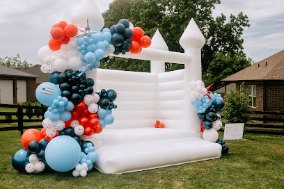 Inflate Louisville - White Bounce House Party Rentals + Balloon Decor