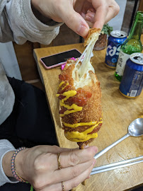 Saucisse sur bâtonnet du Restaurant coréen TCHAM à Paris - n°2
