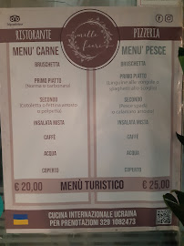 Menu du Ristorante Mille Fiori à Catania