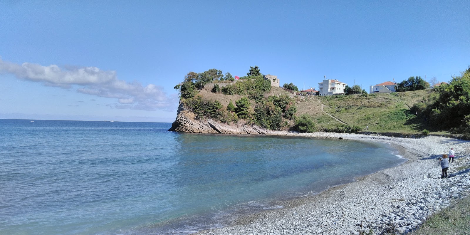 Ginolu Koyu Beach的照片 带有碧绿色纯水表面