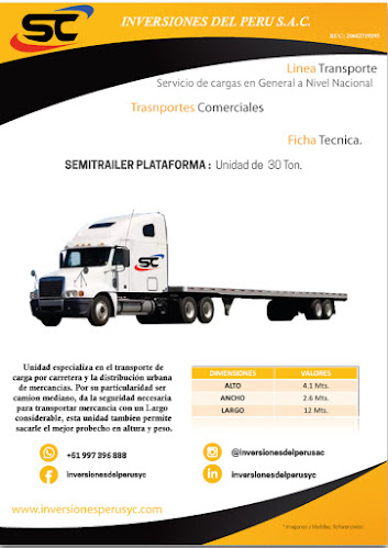 Comentarios y opiniones de EMPRESA DE TRANSPORTE, INVERSIONES DEL PERU S&C SAC