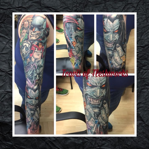 Explore fishing hook tattoo ideas, creative tattoo ideas in Olympia, available at Fleshworks Tattoo Studio